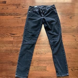 GAP Always Skinny charcoal corduroys 31 XLong (size 12)